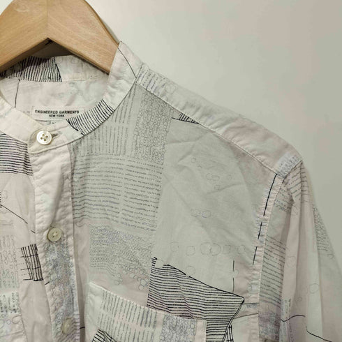 エンジニアードガーメンツ Engineered Garments 総柄 バンドカラー 総柄 長袖 シャツ メンズ import:XS